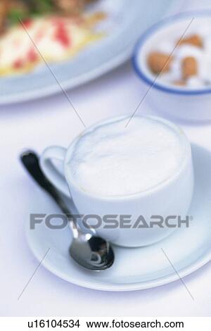 Picture - Cappuccino, High Angle View. Fotosearch