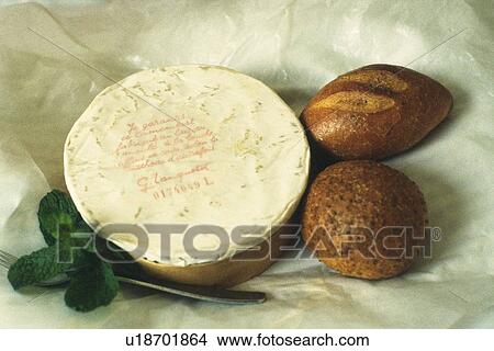 Picture - Cheese and Bread, High Angle View. Fotosearch