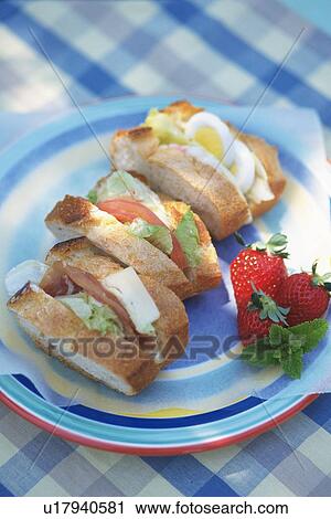 Sandwich, High Angle View View Large Photo Image Stock Image - Sandwich, High Angle View. Fotosearch