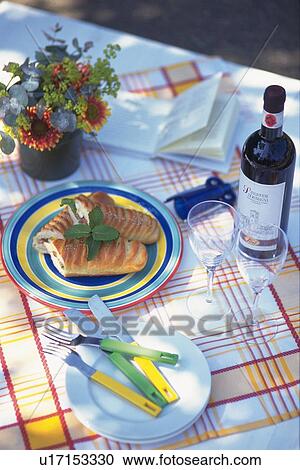 Table Setting, High Angle View View Large Photo Image Stock Image - Table Setting, High Angle View. Fotosearch