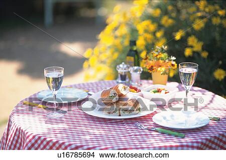 Table Setting View Large Photo Image Picture - Table Setting. Fotosearch