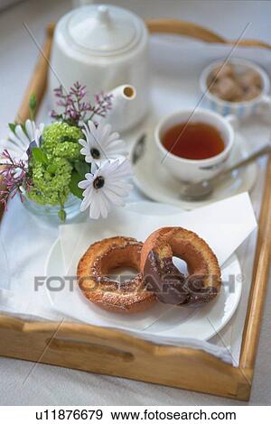 Stock Photo - Tea Time Image, High Angle View. Fotosearch