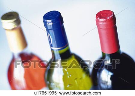 Stock Photography - Bottle Wine, High Angle View. Fotosearch