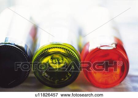 Stock Photo - Bottle Wine, Lens Flare. Fotosearch