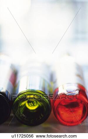Stock Photograph - Bottle Wine, Lens Flare. Fotosearch
