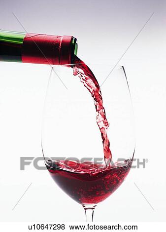 Poured Red Wine View Large Photo Image Stock Photo - Poured Red Wine. Fotosearch