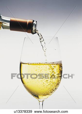 Poured White Wine View Large Photo Image Stock Photo - Poured White Wine. Fotosearch