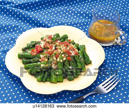 Asparagus Salad, High Angle View View Large Photo Image Stock Image - Asparagus Salad, High Angle View. Fotosearch