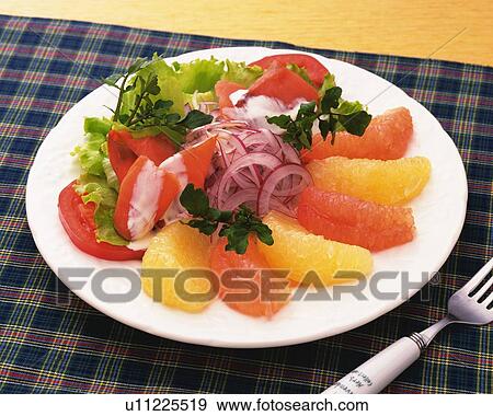 Fruit Salad, High Angle View View Large Photo Image Stock Photo - Fruit Salad, High Angle View. Fotosearch
