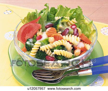 Macaroni Salad, High Angle View View Large Photo Image Stock Photo - Macaroni Salad, High Angle View. Fotosearch