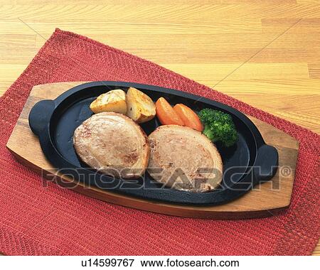 Meat Dish, High Angle View View Large Photo Image Stock Photo - Meat Dish, High Angle View. Fotosearch