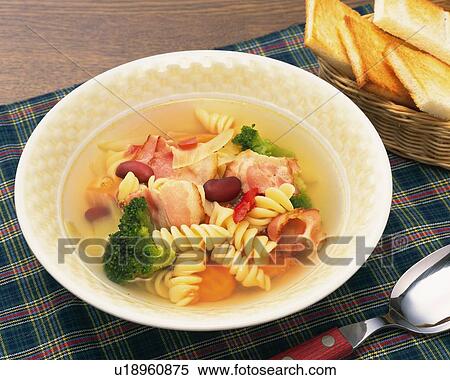 Minestrone Soup, High Angle View View Large Photo Image Stock Photography - Minestrone Soup, High Angle View. Fotosearch