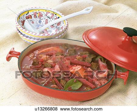 Stock Photo - Pot Dish, High Angle View. Fotosearch
