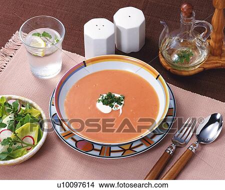 Soup, High Angle View View Large Photo Image Picture - Soup, High Angle View. Fotosearch