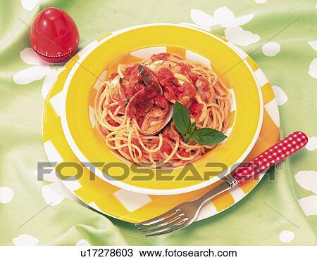 Spaghetti, High Angle View View Large Photo Image Stock Image - Spaghetti, High Angle View. Fotosearch
