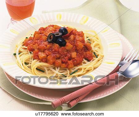 Tomato Spaghetti, Close Up View Large Photo Image Stock Image - Tomato Spaghetti, Close Up. Fotosearch