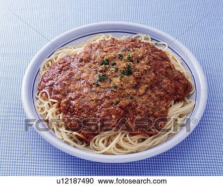 Bolognese Spaghetti, High Angle View View Large Photo Image Stock Image - Bolognese Spaghetti, High Angle View. Fotosearch