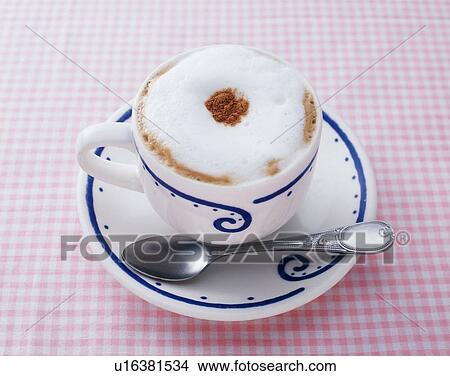 Picture - Cappuccino, High Angle View. Fotosearch