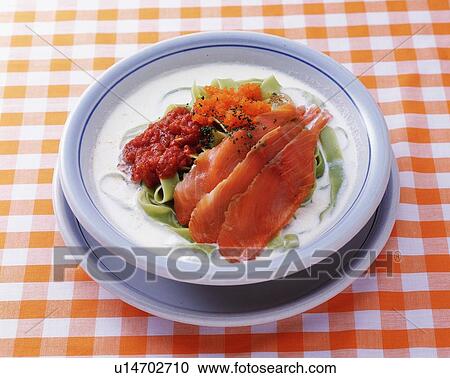 Fettuccine Con Spinaci, High Angle View View Large Photo Image Stock Image - Fettuccine Con Spinaci, High Angle View. Fotosearch