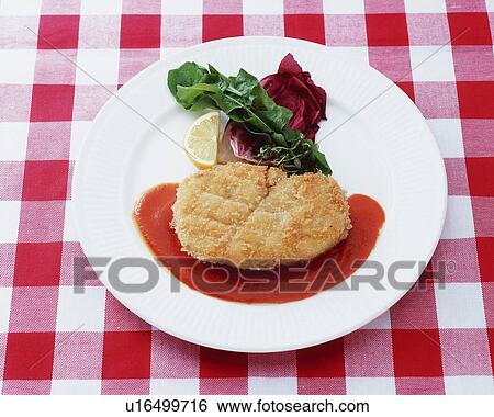 Stock Photograph - Fried Meat, High Angle View. Fotosearch