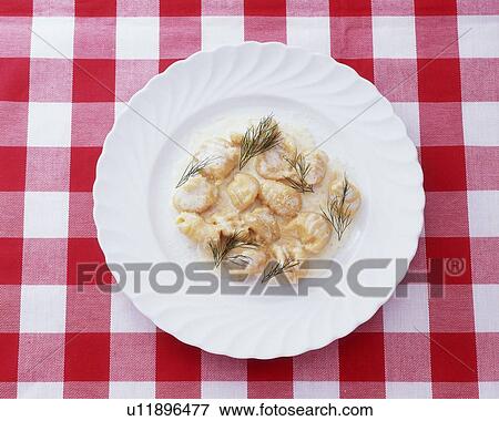Stock Photo - Gnocchi, High Angle View. Fotosearch