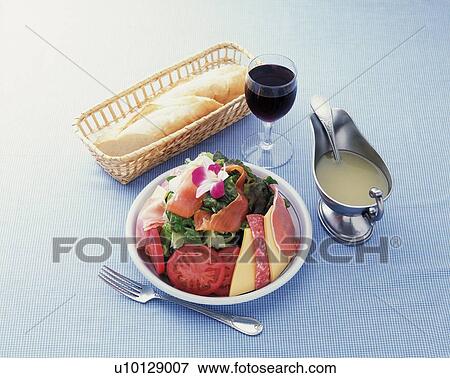 Stock Photo - Italian Food, High Angle View. Fotosearch