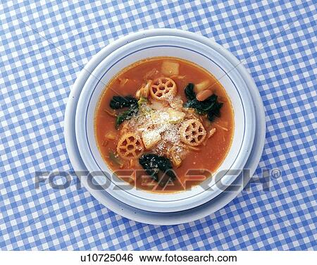 Stock Photograph - Italian Food, High Angle View. Fotosearch