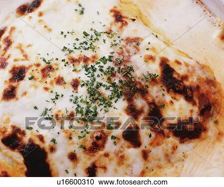 Stock Image - Lasagna, Close Up. Fotosearch