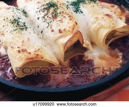 Stock Image - Lasagna, Close Up. Fotosearch