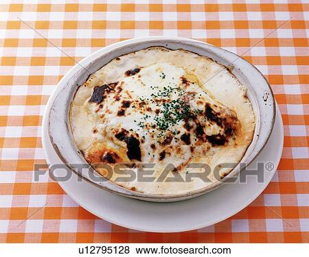 Lasagna, High Angle View View Large Photo Image Stock Photo - Lasagna, High Angle View. Fotosearch