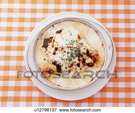 Lasagna, High Angle View View Large Photo Image Stock Photo - Lasagna, High Angle View. Fotosearch