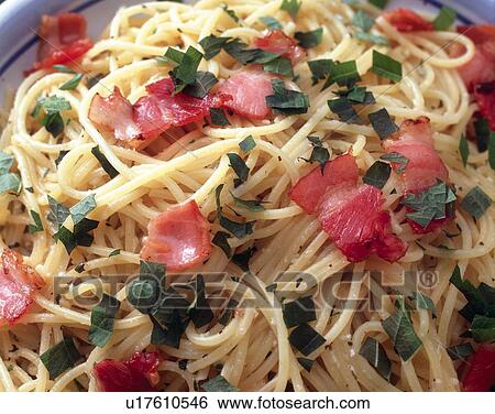 Stock Photograph - Spaghetti, Close Up. Fotosearch