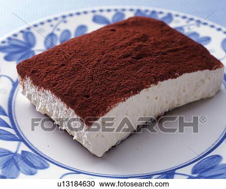 Stock Image - Tiramisu, Close Up. Fotosearch