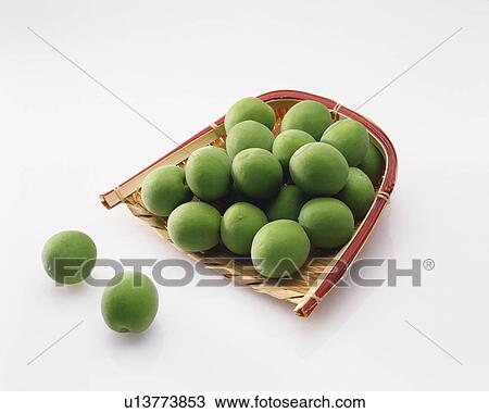 Plums on bamboo basket View Large Photo Image Stock Image - Plums on bamboo basket. Fotosearch