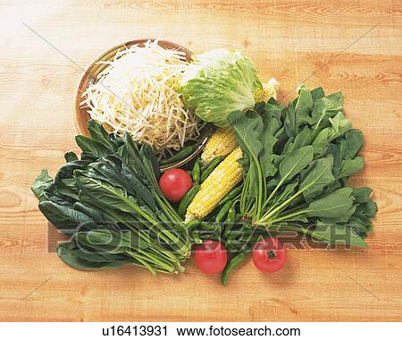 Variety types of vegetables, high angle view View Large Photo Image Stock Image - Variety types of vegetables, high angle view. Fotosearch