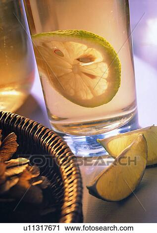 Stock Image - Basket, Cocktail, Close-Up, Beverage, Alcohol. Fotosearch