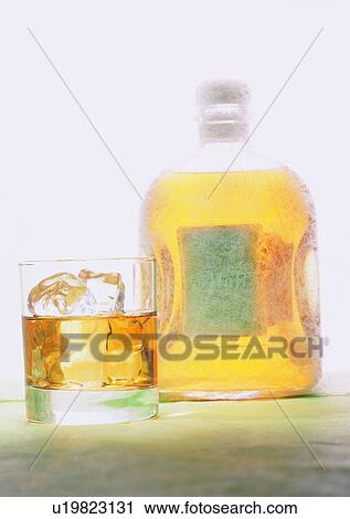 Stock Image - Beverage, Drink, Close-Up, Clear, Alcohol. Fotosearch