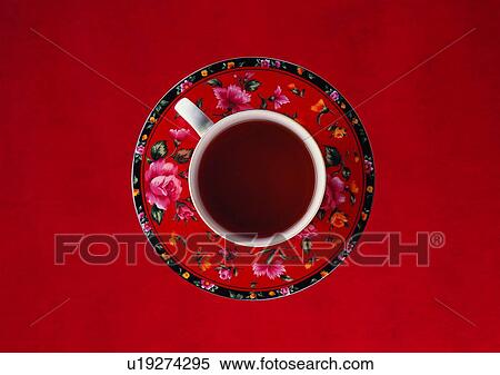 Floral Pattern, Full, Beverages, Red, Two Objects View Large Photo Image Stock Photography - Floral Pattern, Full, Beverages, Red, Two Objects. Fotosearch