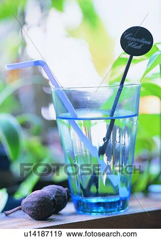 Stock Photo - Glass, Beverage, Liquid, Ledge, Stirrer, Window. Fotosearch