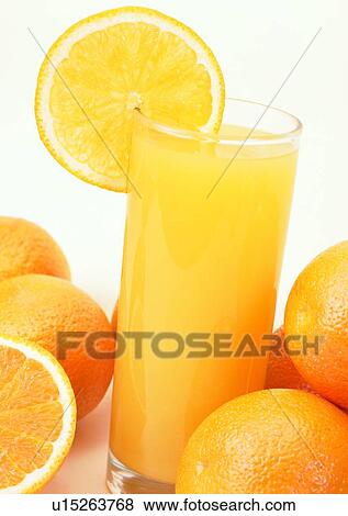Stock Photo - Healthy Lifestyle, Beverage, Glass, Juice, Close-Up, Beverages. Fotosearch