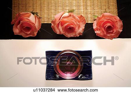 Picture - Mat, Indoor, Flower Head, Pipette, Plate. Fotosearch