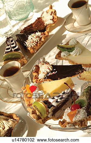 Stock Image - Close-Up, Bread & Pastries, Fast Food, Coffee, Indoor. Fotosearch
