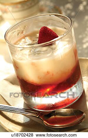 Dessert in a glass View Large Photo Image Stock Photo - Dessert in a glass. Fotosearch