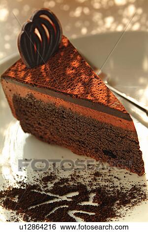 Stock Photograph - Dessert, Indoor, Chocolate Cream, Still Life, Food And Drink, Bread & Pastries. Fotosearch