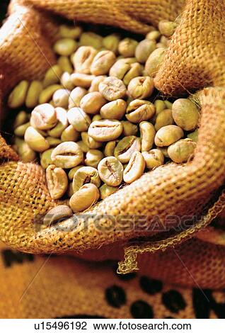 Stock Image - bean, beans, cafe, caffeine, coffee. Fotosearch