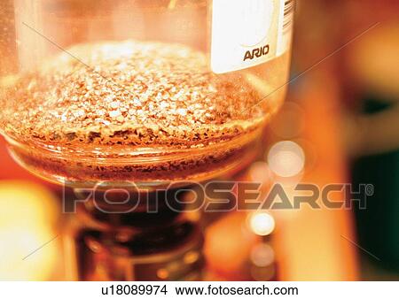 Picture - beverage, cafe, caffeine, cappuccino, close-up. Fotosearch