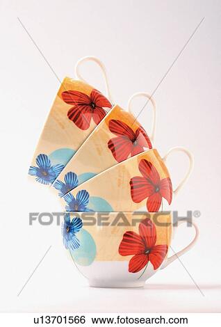 Stock Photograph - beverage, cafe, caffeine, cappuccino, close-up. Fotosearch