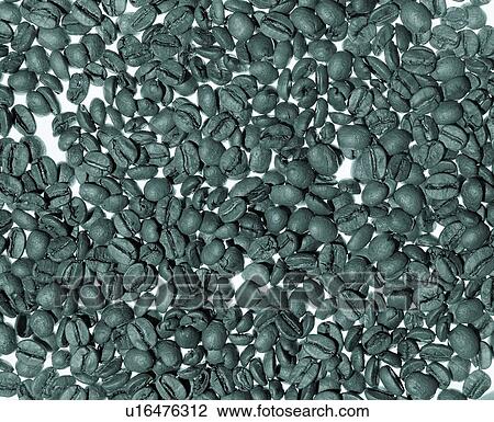 Stock Image - Black And White, Beans, B/W, B&W, Beverage, Close-Up, Arrangement. Fotosearch