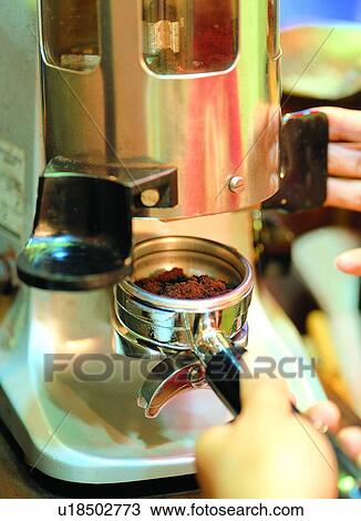 Close-Up, Indoor, One Person, Human Hand, Coffee, Machine View Large Photo Image Stock Image - Close-Up, Indoor, One Person, Human Hand, Coffee, Machine. Fotosearch