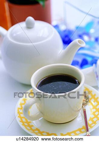 Stock Image - Group Of Objects, Froth, Beverage, Hot Drink, Java, Coffee Pot. Fotosearch